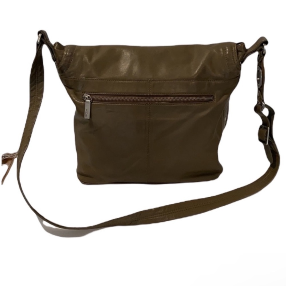 HOBO Olive Crossbody Leather Messenger Bag - Picture 4 of 13